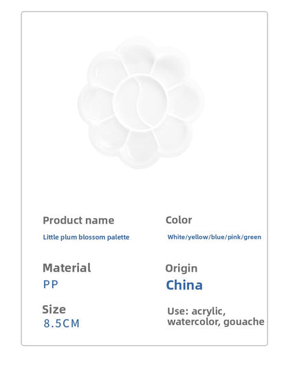 Plastic Mixing Palette For Color Blending And Painting, Durable And Lightweight Tool For Artists