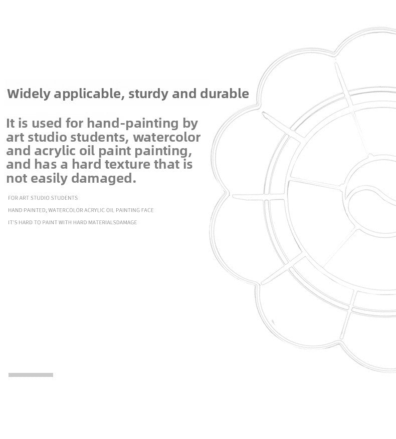 Plastic Mixing Palette For Color Blending And Painting, Durable And Lightweight Tool For Artists