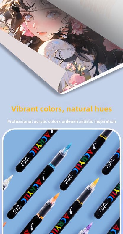 Plastic Watercolor Pen For Artistic Painting And Creative Drawing