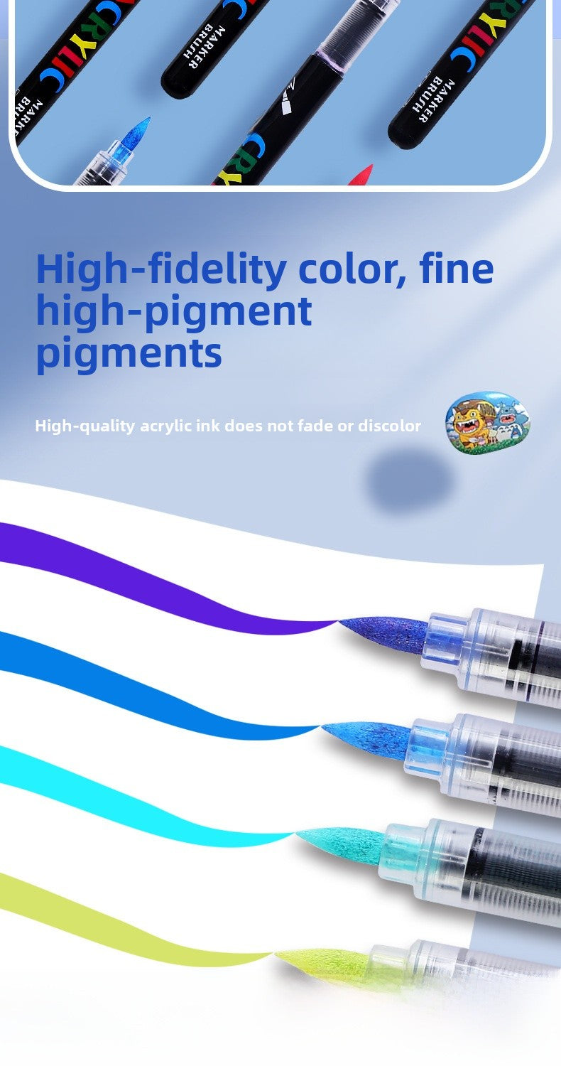 Plastic Watercolor Pen For Artistic Painting And Creative Drawing