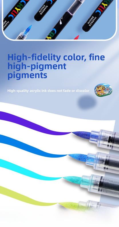 Plastic Watercolor Pen For Artistic Painting And Creative Drawing
