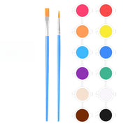 3ml 12 Colors + 2 Brushes