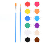 5ml 12 Colors + 2 Brushes