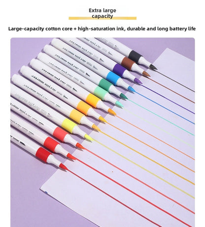 12 Pieces Plastic Marker Pens Set For Drawing And Writing