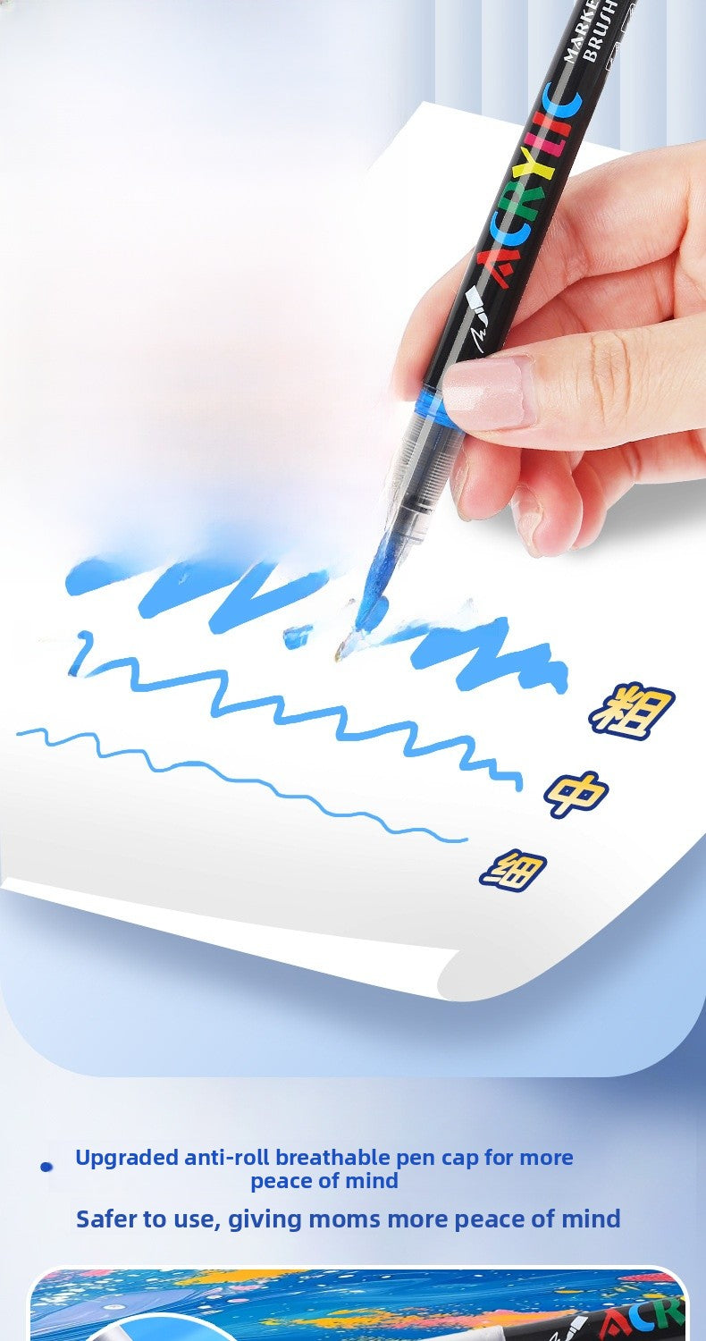 Plastic Watercolor Pen For Artistic Painting And Creative Drawing