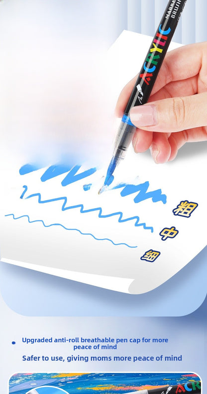 Plastic Watercolor Pen For Artistic Painting And Creative Drawing