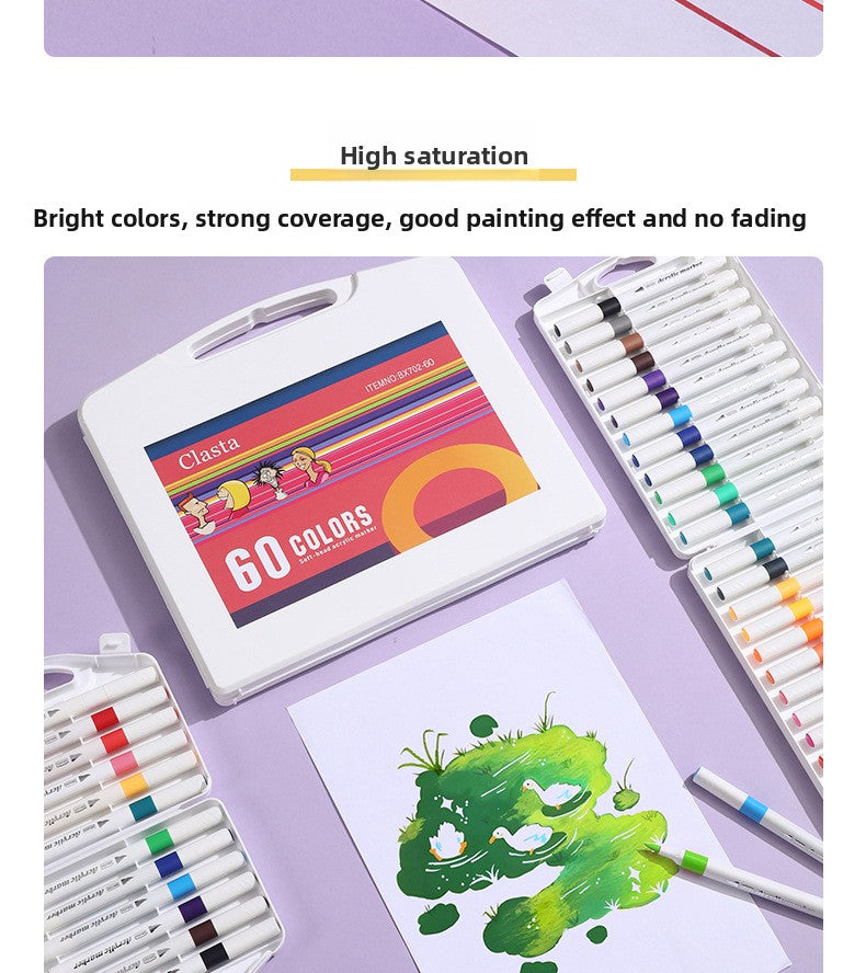 12 Pieces Plastic Marker Pens Set For Drawing And Writing