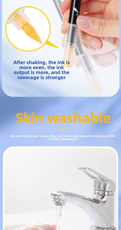 Plastic Watercolor Pen For Artistic Painting And Creative Drawing