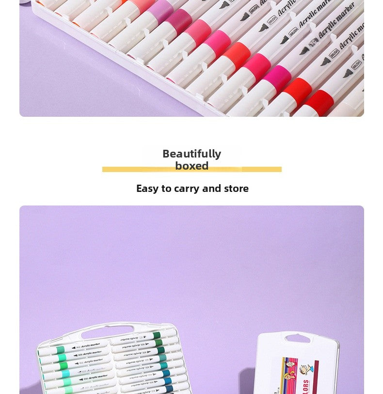 12 Pieces Plastic Marker Pens Set For Drawing And Writing