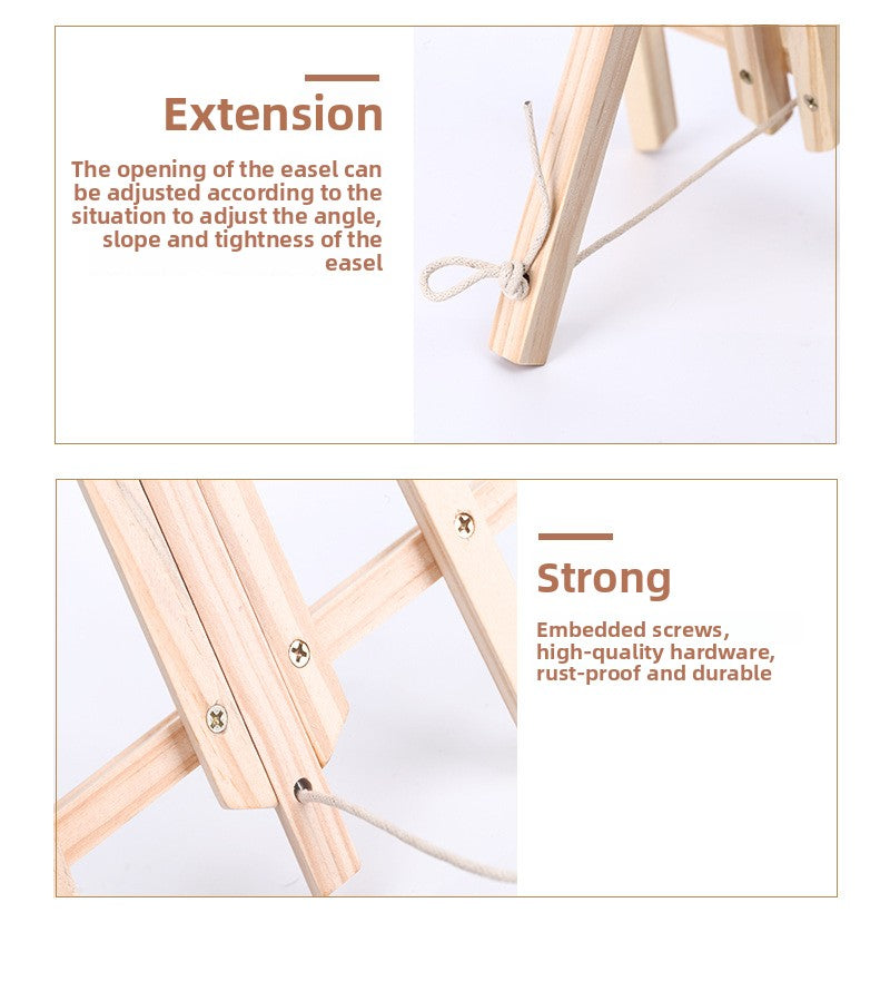 Wooden Drawing Board For Artists, Durable And Lightweight Easel Accessory For Painting And Sketching