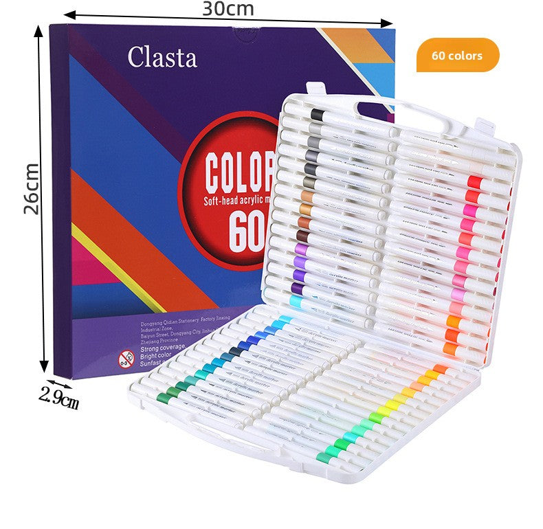 12 Pieces Plastic Marker Pens Set For Drawing And Writing