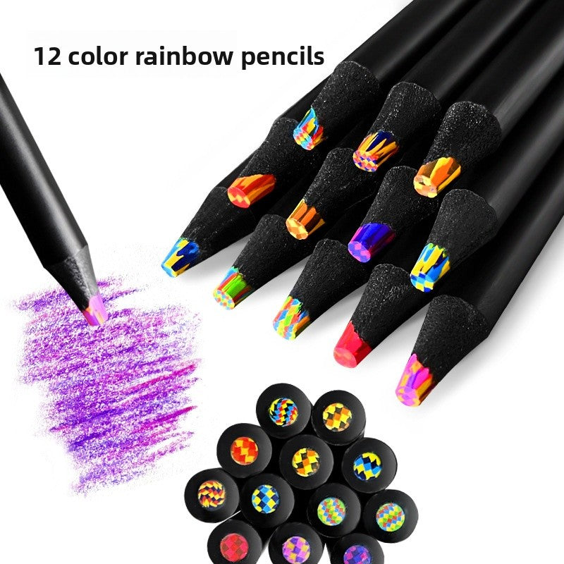 12 Pieces Wooden Drawing Pencils Set For Sketching And Art