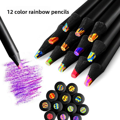12 Pieces Wooden Drawing Pencils Set For Sketching And Art