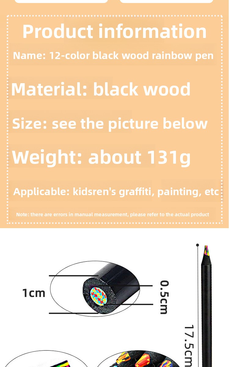 12 Pieces Wooden Drawing Pencils Set For Sketching And Art