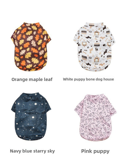 Maple Leaf Pet Clothing For Dogs Made Of Durable Polyester Material