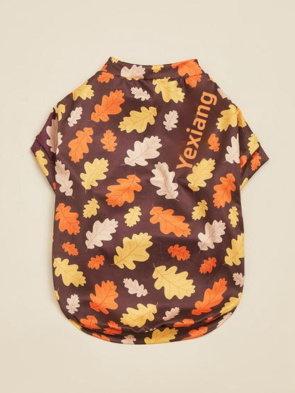 Maple Leaf Pet Clothing For Dogs Made Of Durable Polyester Material