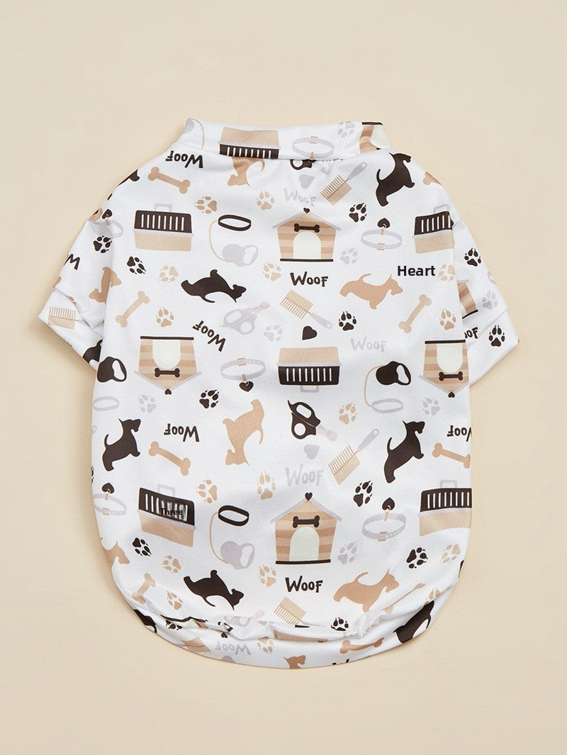 Maple Leaf Pet Clothing For Dogs Made Of Durable Polyester Material