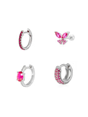 JQH063-5-139-2-140-1-189-2-White Gold -4PCS