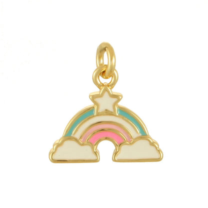 Copper Plant Pendant In Pastoral Style, Available In Colour Finish