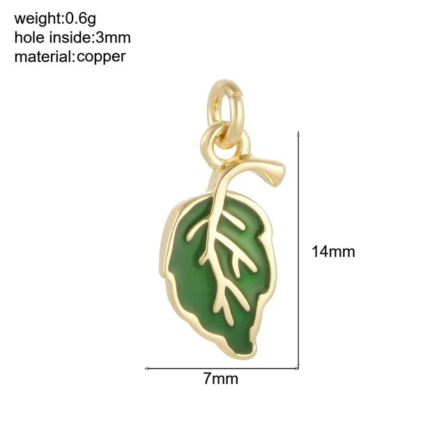 Copper Plant Pendant In Pastoral Style, Available In Colour Finish