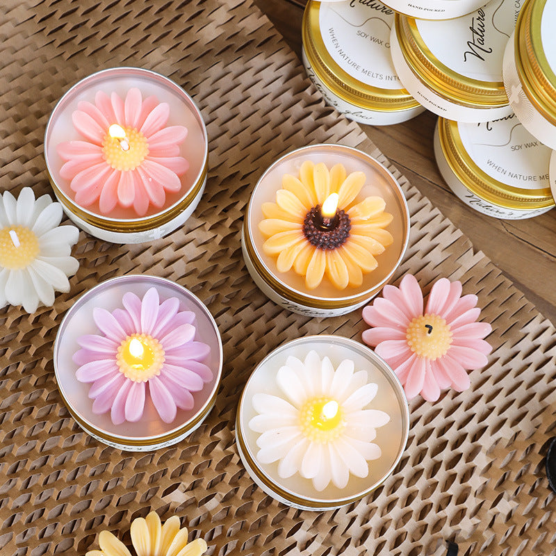 Handmade Wax Scented Candle For Home Decor, Crafted With Natural Wax For A Soothing Aroma