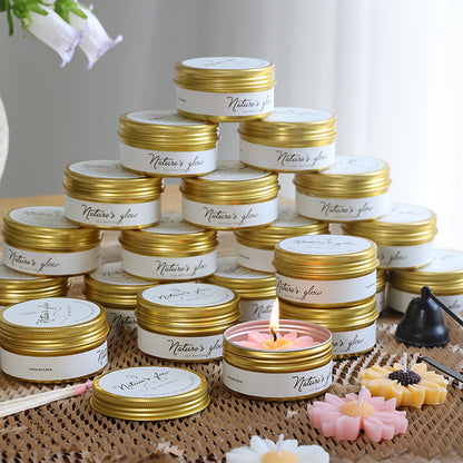 Handmade Wax Scented Candle For Home Decor, Crafted With Natural Wax For A Soothing Aroma
