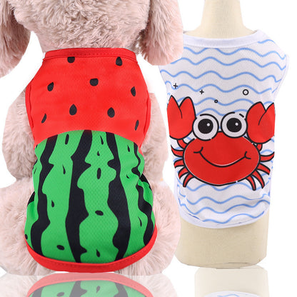 Pet Clothing Made Of Polyester For Spring And Summer, Perfect For Dogs