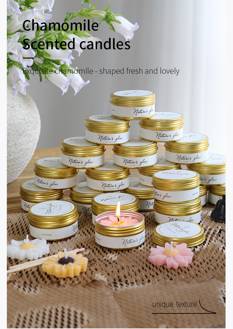 Handmade Wax Scented Candle For Home Decor, Crafted With Natural Wax For A Soothing Aroma
