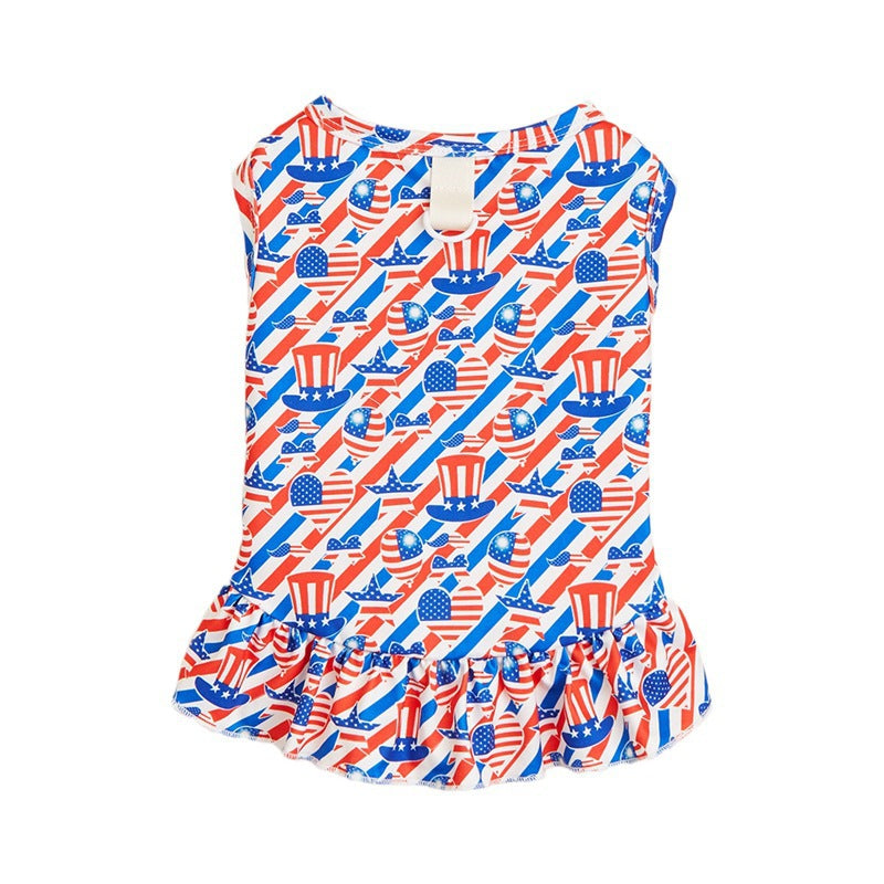 American Flag Pet Clothing For Independence Day, Made Of Durable Polyester, Perfect For Dogs