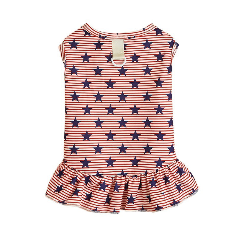 American Flag Pet Clothing For Independence Day, Made Of Durable Polyester, Perfect For Dogs