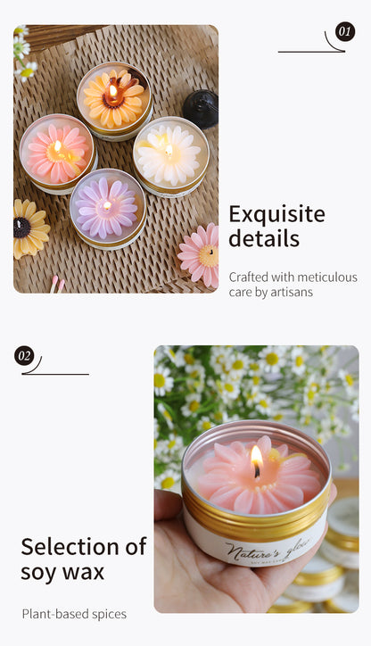 Handmade Wax Scented Candle For Home Decor, Crafted With Natural Wax For A Soothing Aroma