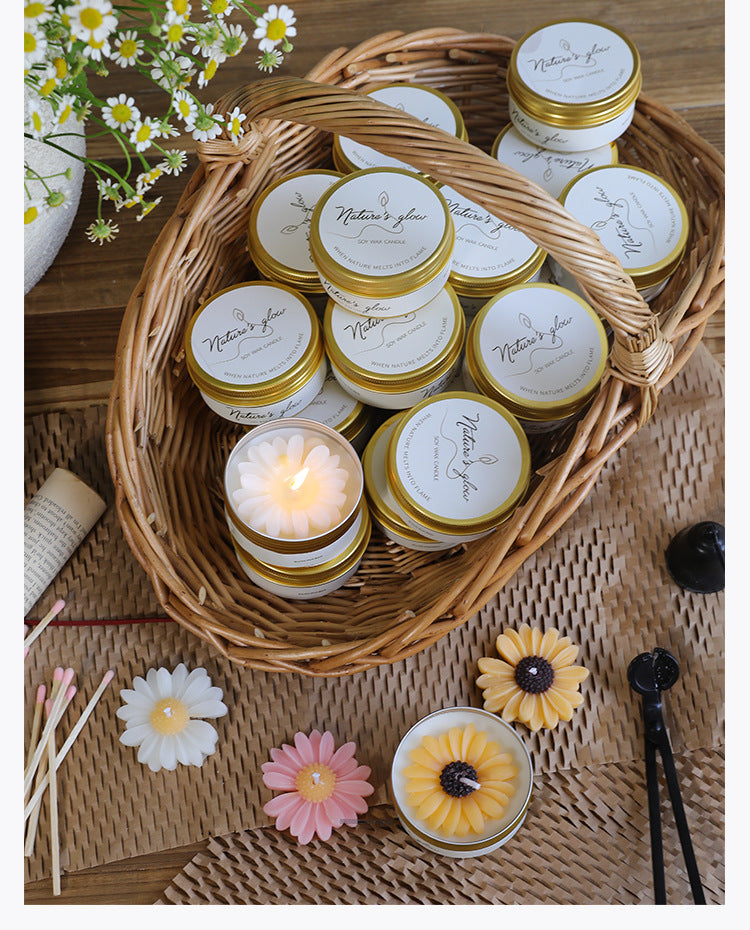 Handmade Wax Scented Candle For Home Decor, Crafted With Natural Wax For A Soothing Aroma