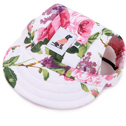 Summer Canvas Pet Hat For Dogs And Cats, Lightweight And Breathable Design