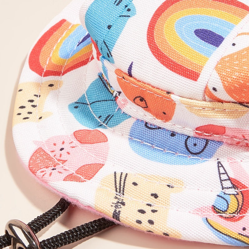 Cartoon Style Pet Hat Made Of Soft Polyester, Comfortable And Durable For Your Pet