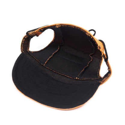 Summer Canvas Pet Hat For Dogs And Cats, Lightweight And Breathable Design