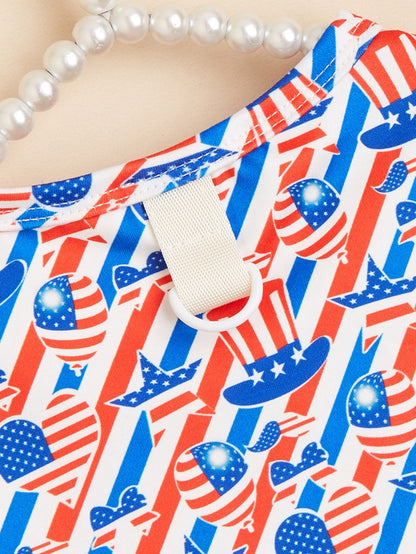 American Flag Pet Clothing For Independence Day, Made Of Durable Polyester, Perfect For Dogs