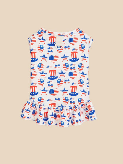 American Flag Pet Clothing For Independence Day, Made Of Durable Polyester, Perfect For Dogs