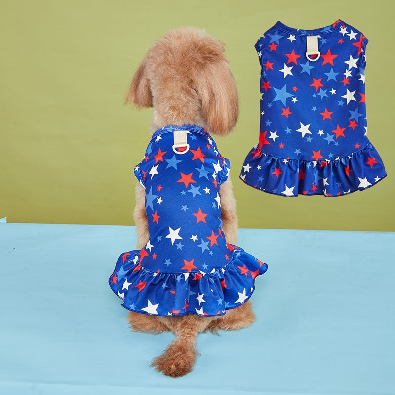 American Flag Pet Clothing For Independence Day, Made Of Durable Polyester, Perfect For Dogs