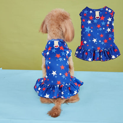 American Flag Pet Clothing For Independence Day, Made Of Durable Polyester, Perfect For Dogs