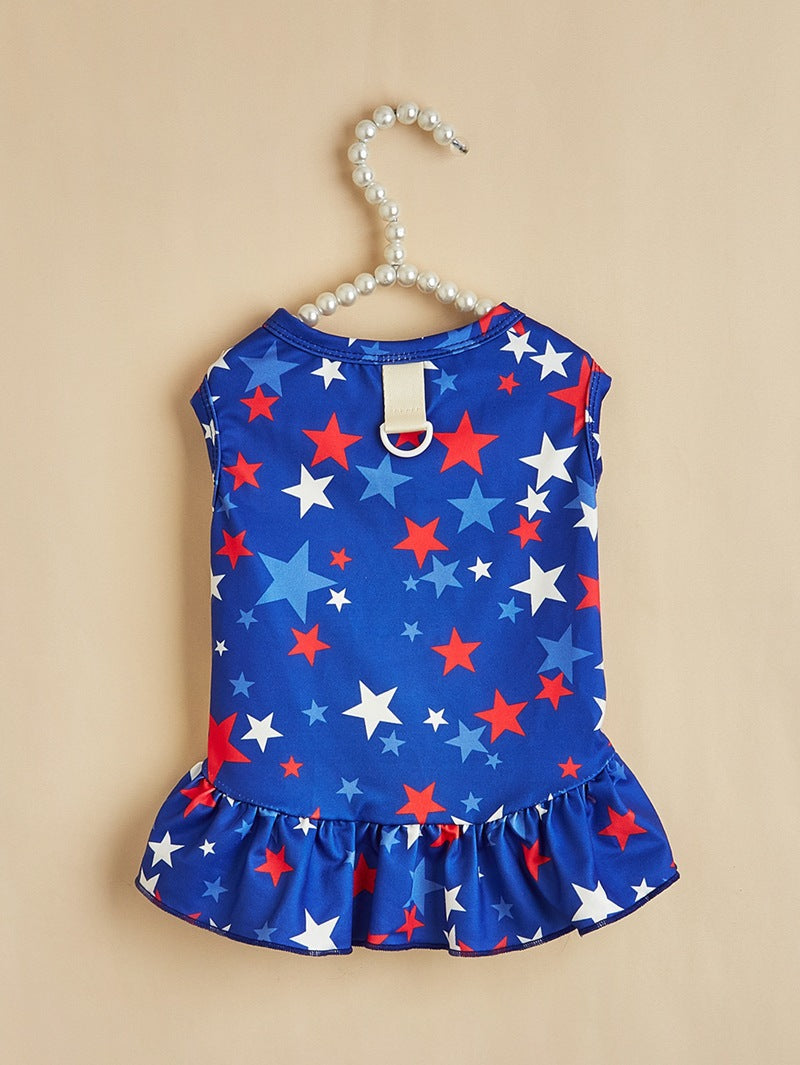 American Flag Pet Clothing For Independence Day, Made Of Durable Polyester, Perfect For Dogs