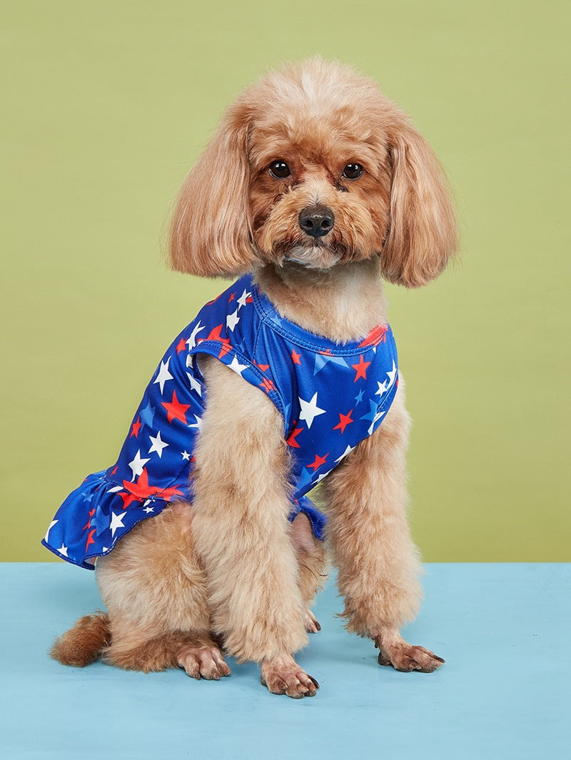 American Flag Pet Clothing For Independence Day, Made Of Durable Polyester, Perfect For Dogs