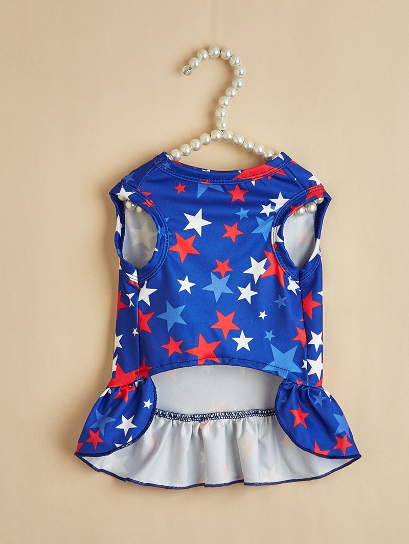 American Flag Pet Clothing For Independence Day, Made Of Durable Polyester, Perfect For Dogs