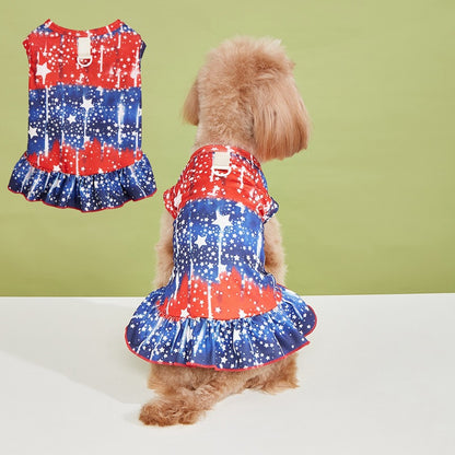 American Flag Pet Clothing For Independence Day, Made Of Durable Polyester, Perfect For Dogs