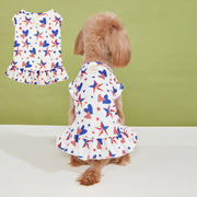 Pattern 4 White Double Heart Tank Dress