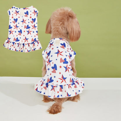American Flag Pet Clothing For Independence Day, Made Of Durable Polyester, Perfect For Dogs