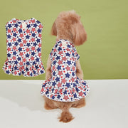 Pattern 9 Red Star Blue Polka Dot Skirt