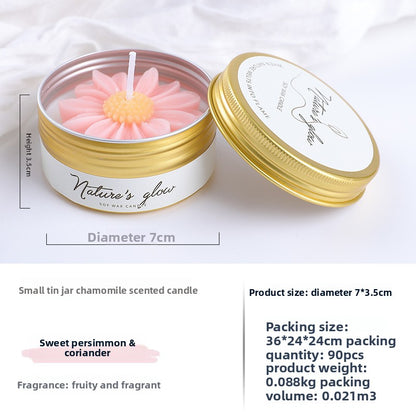 Handmade Wax Scented Candle For Home Decor, Crafted With Natural Wax For A Soothing Aroma