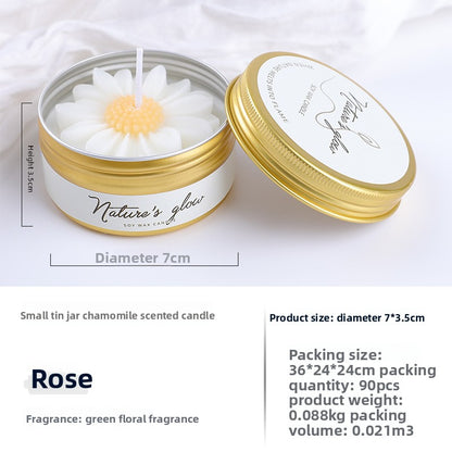 Handmade Wax Scented Candle For Home Decor, Crafted With Natural Wax For A Soothing Aroma
