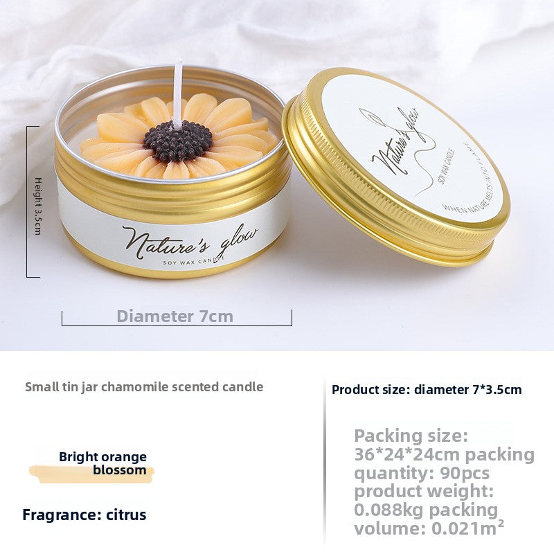 Handmade Wax Scented Candle For Home Decor, Crafted With Natural Wax For A Soothing Aroma