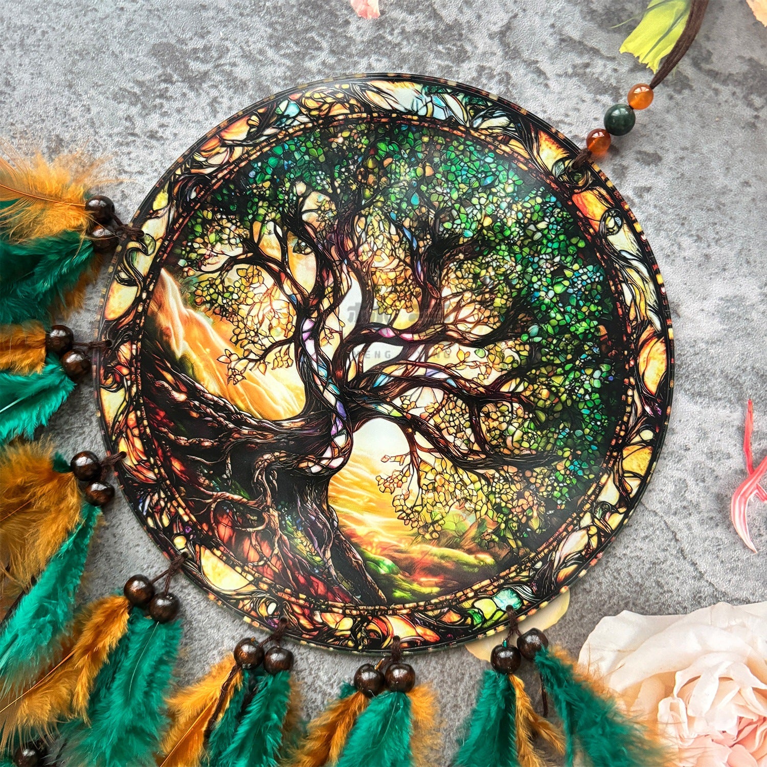 Acrylic Dreamcatcher Wind Chime Featuring Elegant Design For Home Decoration